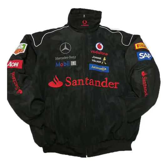 Mercedes Black Racing Jacket