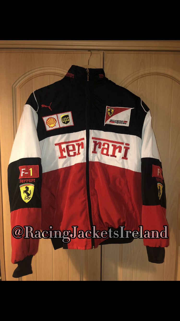 Ferrari Red/White/Black Racing Jacket