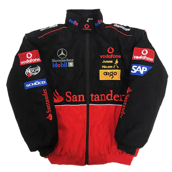 Mercedes Black/Red Racing Jacket