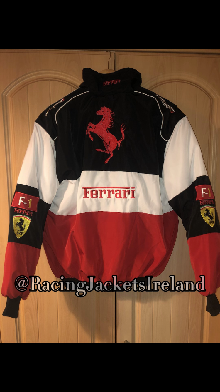 Ferrari Red/White/Black Racing Jacket